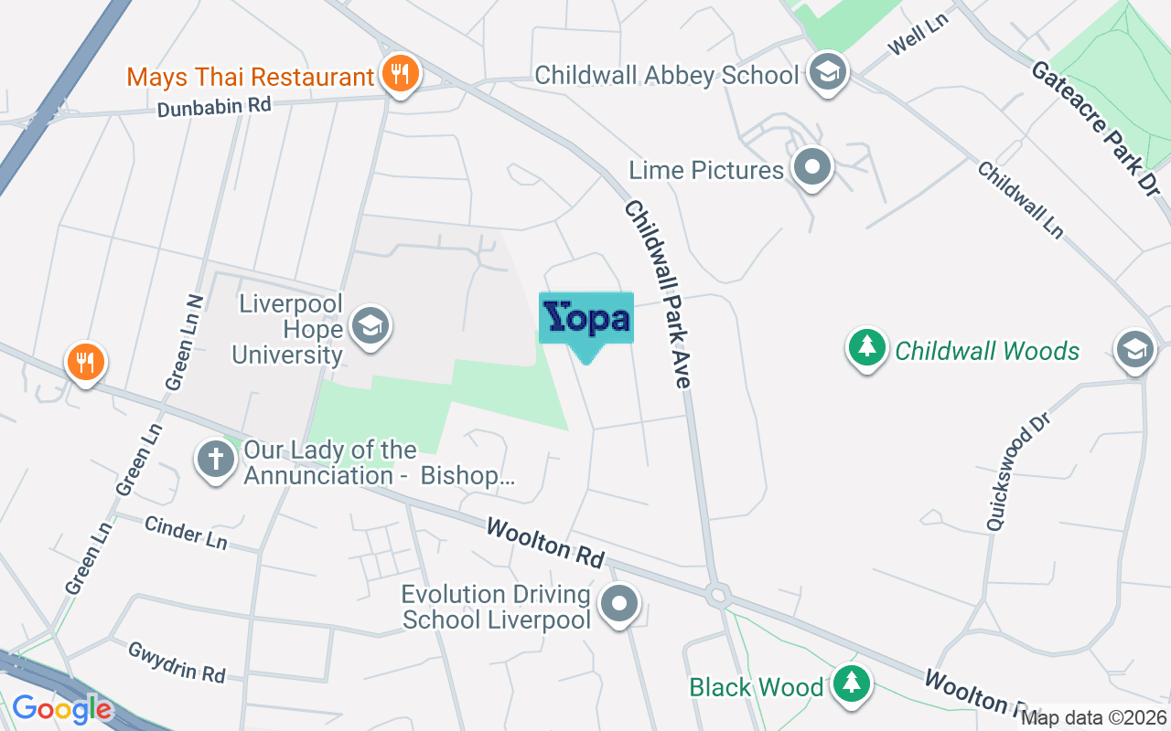 Map showing the location of L16 9JG