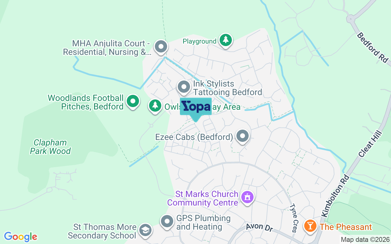 Map showing the location of MK41 7XH