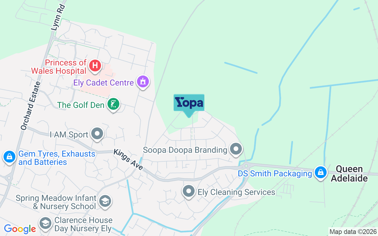 Map showing the location of CB7 4FZ