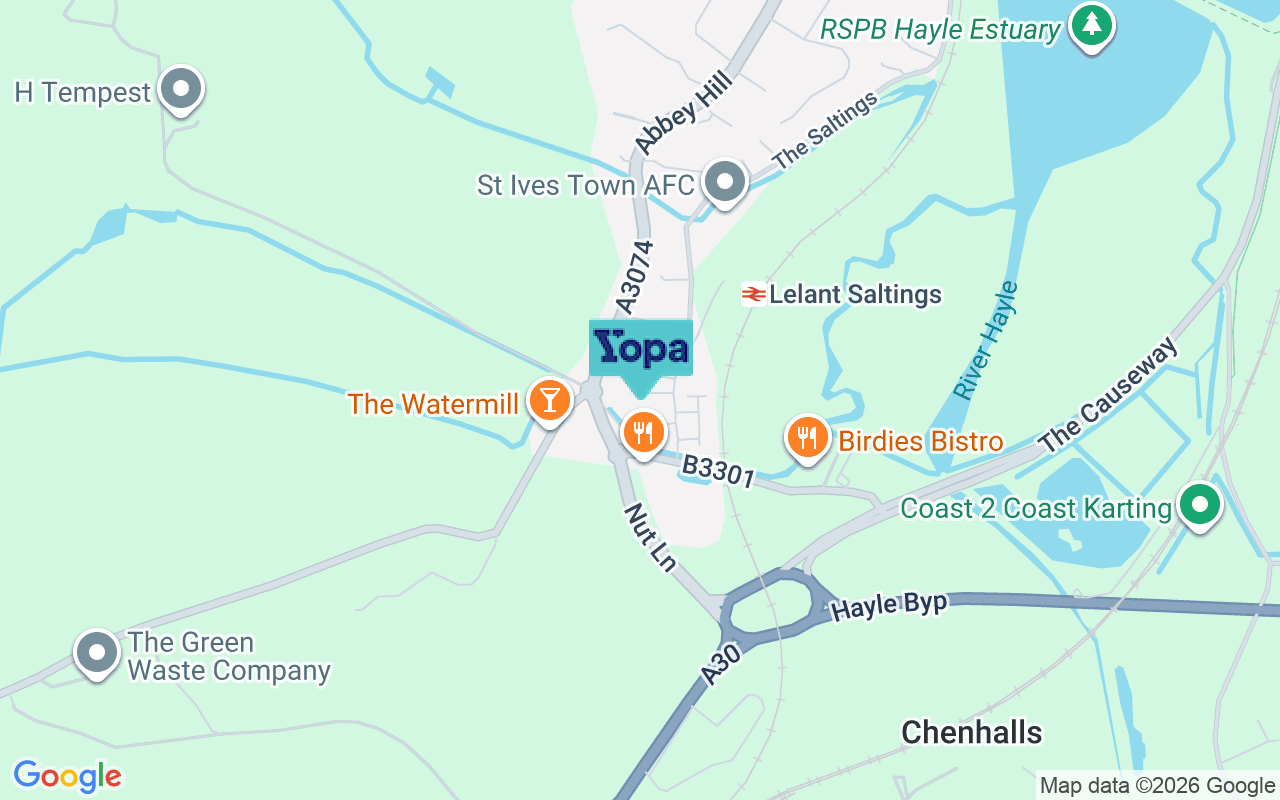 Map showing the location of TR27 6GN