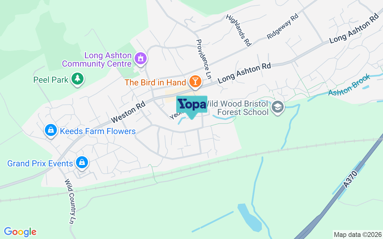 Map showing the location of BS41 9BH