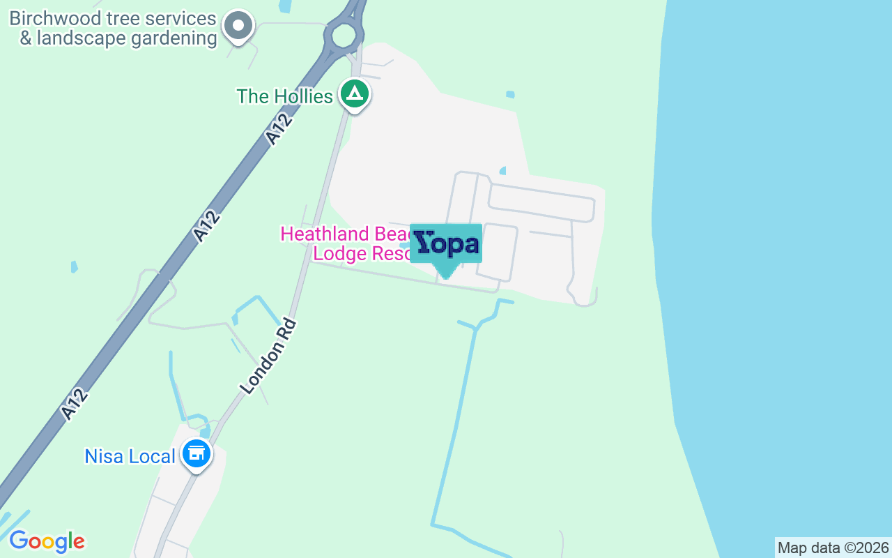 Map showing the location of NR33 7PJ