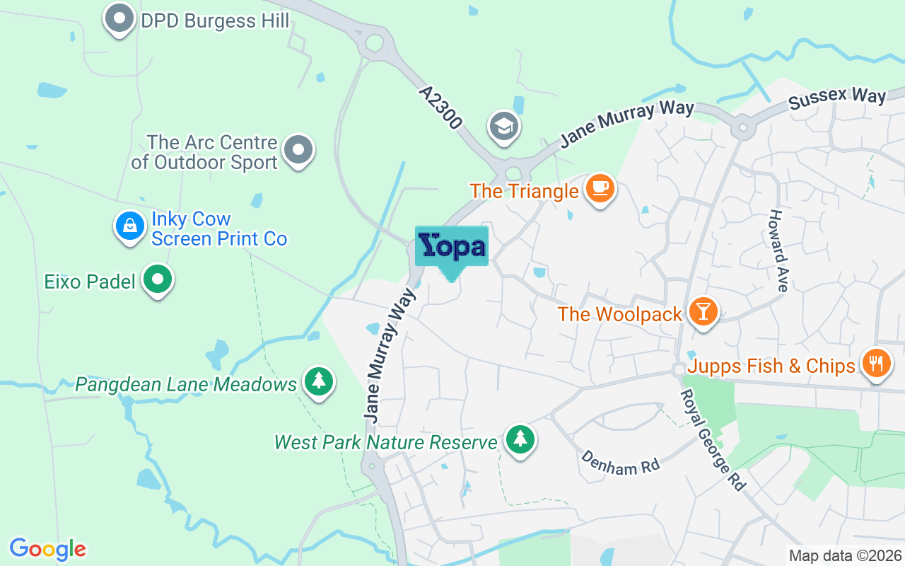 Map showing the location of RH15 9XP