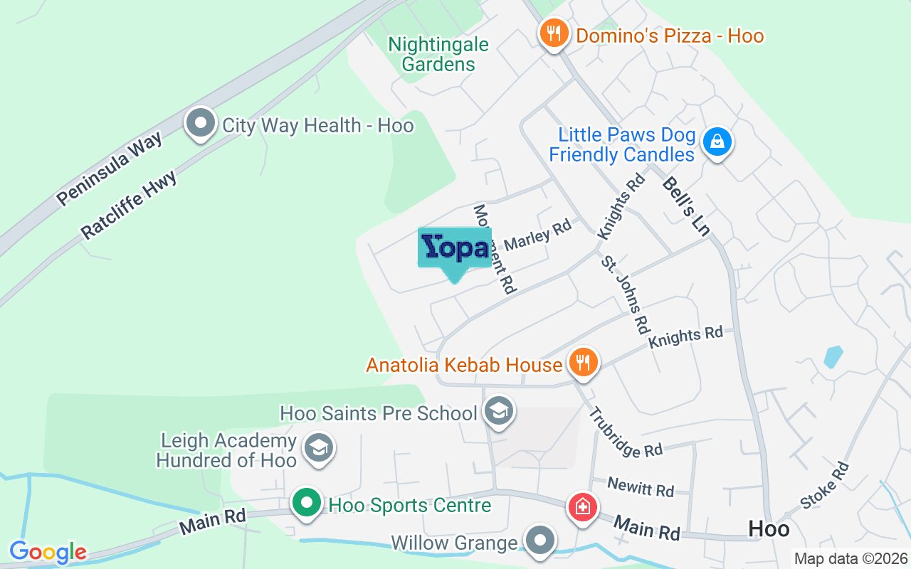 Map showing the location of ME3 9DD