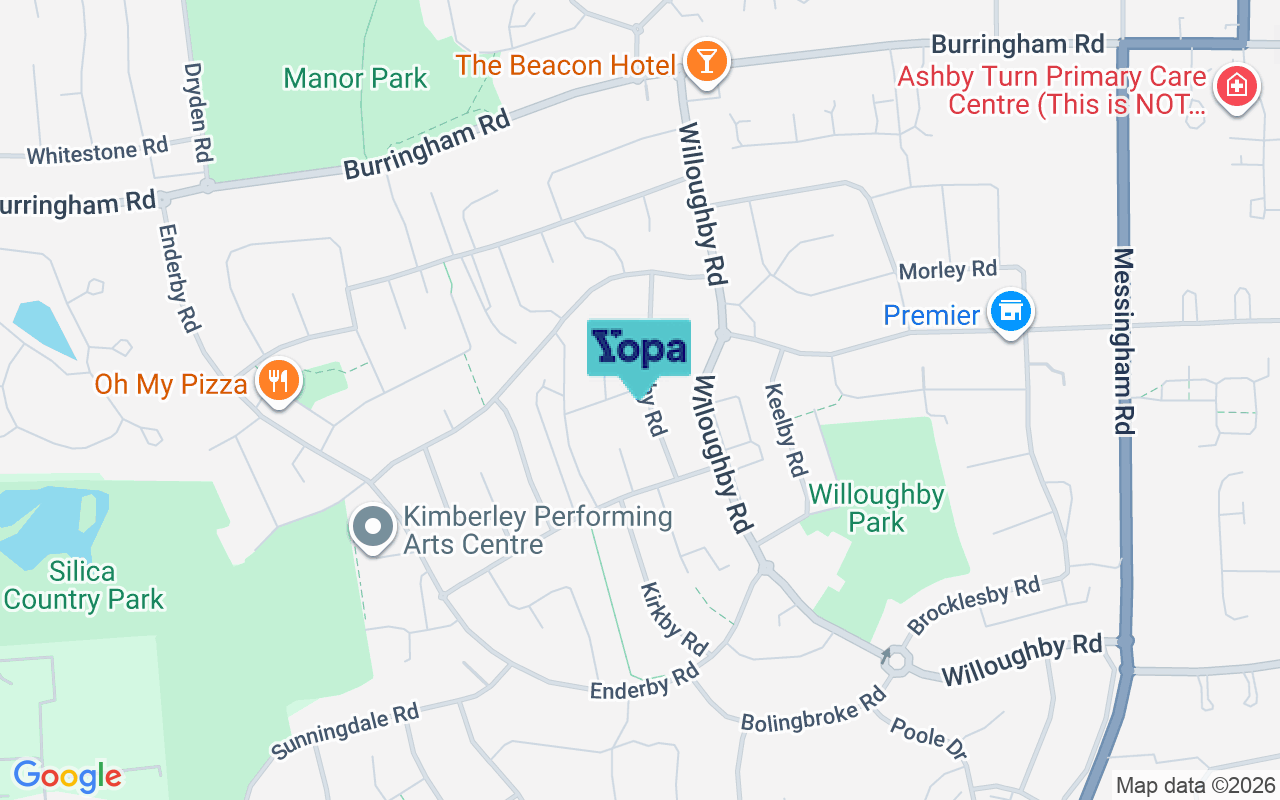Map showing the location of DN17 2HY