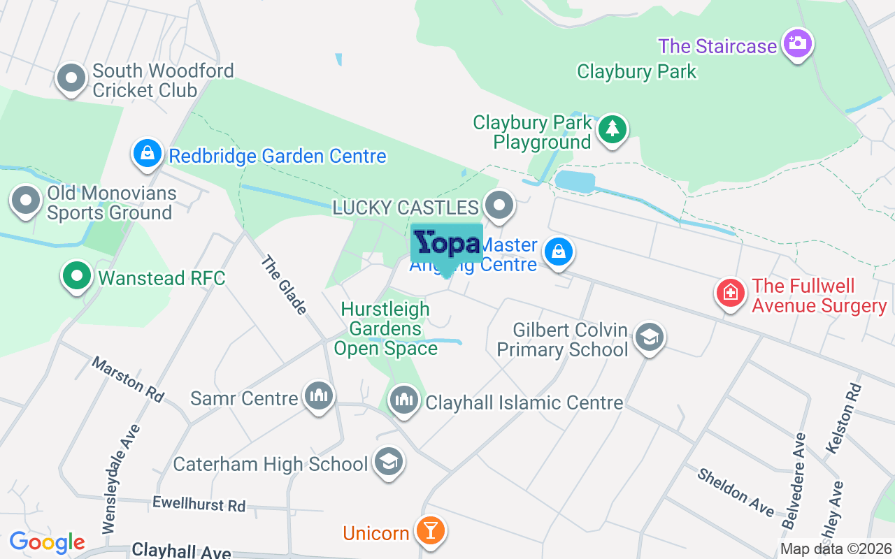 Map showing the location of IG5 0RQ