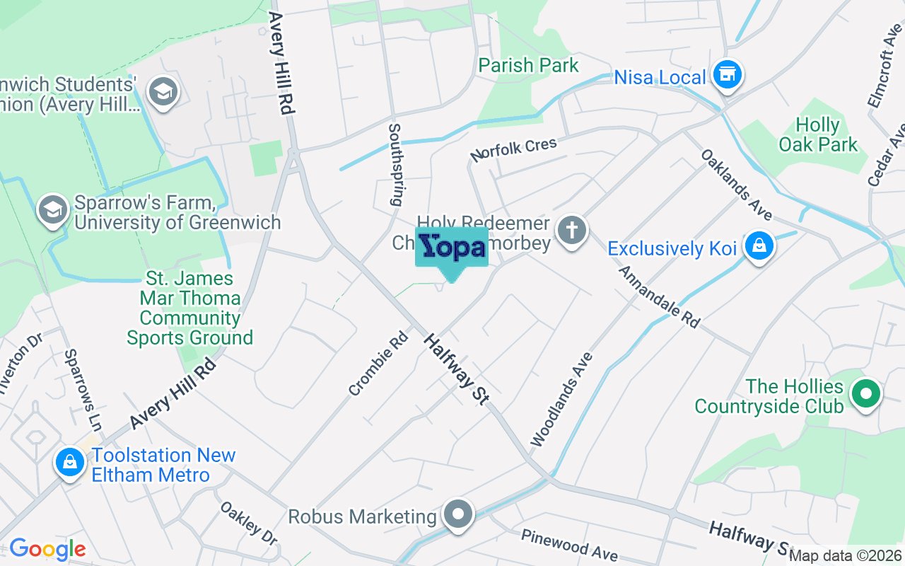 Map showing the location of DA15 8JW