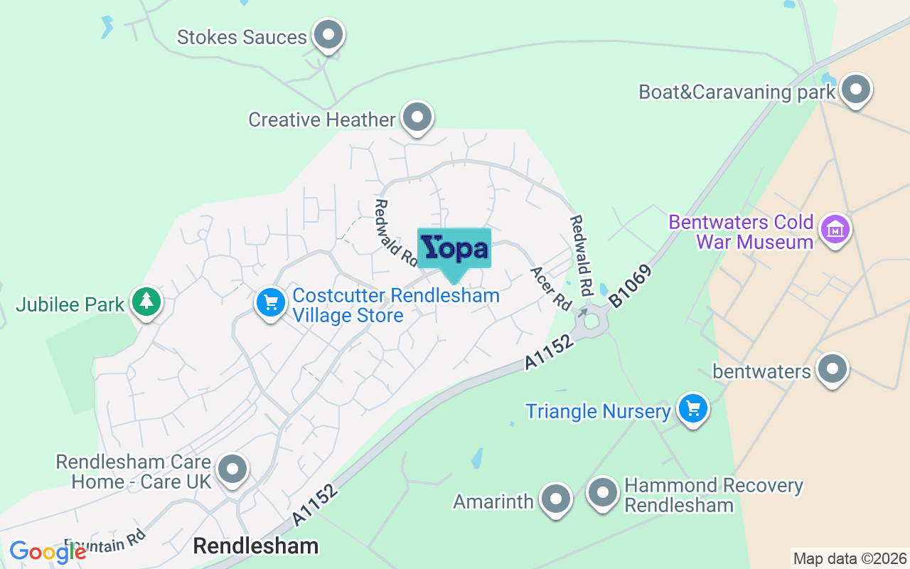 Map showing the location of IP12 2UN