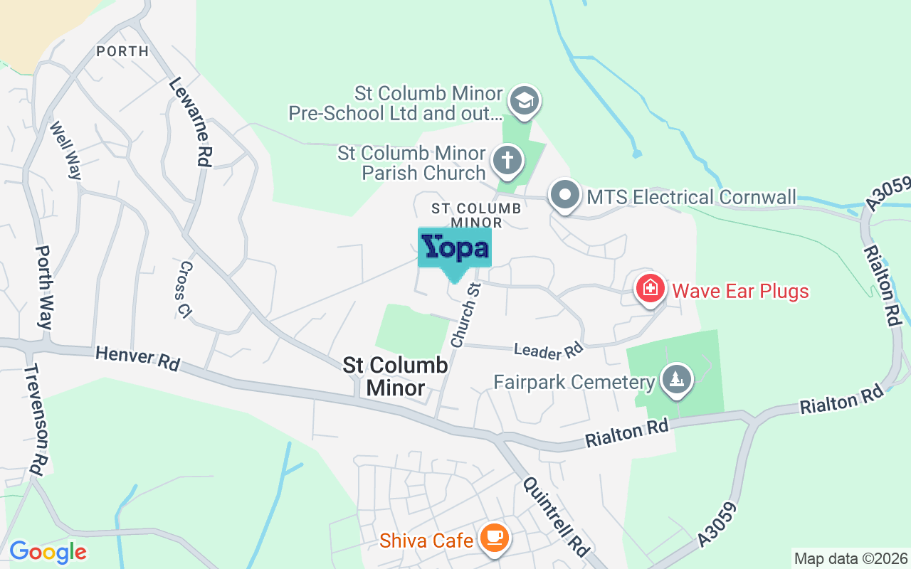 Map showing the location of TR7 3HG
