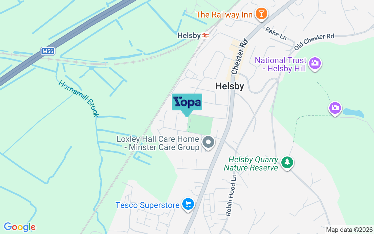 Map showing the location of WA6 0BL
