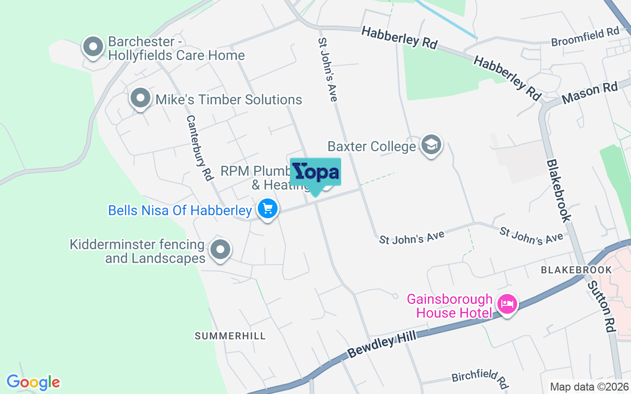 Map showing the location of DY11 6DA