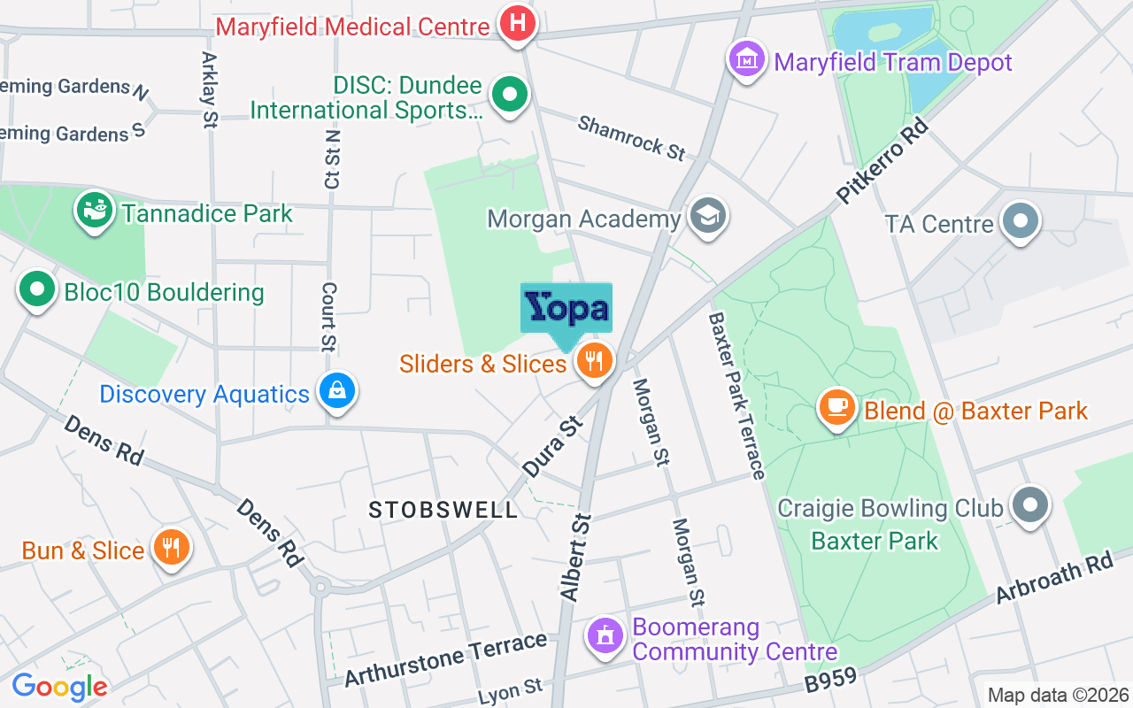 Map showing the location of DD4 6TH