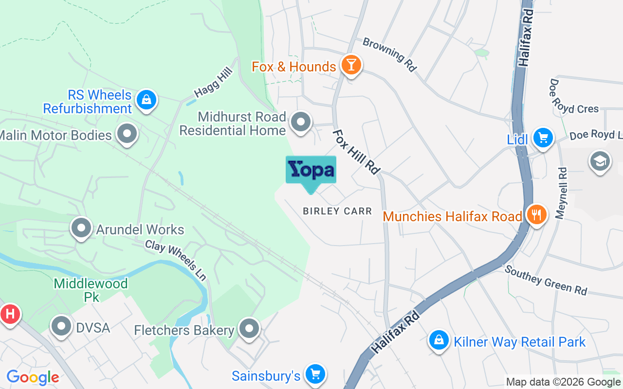Map showing the location of S6 1HR
