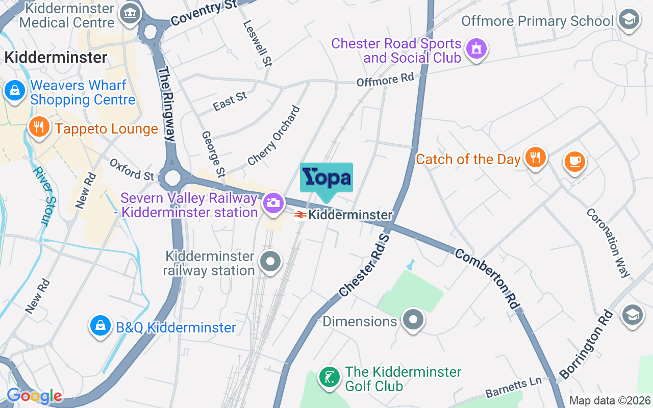 Map showing the location of DY10 1UA