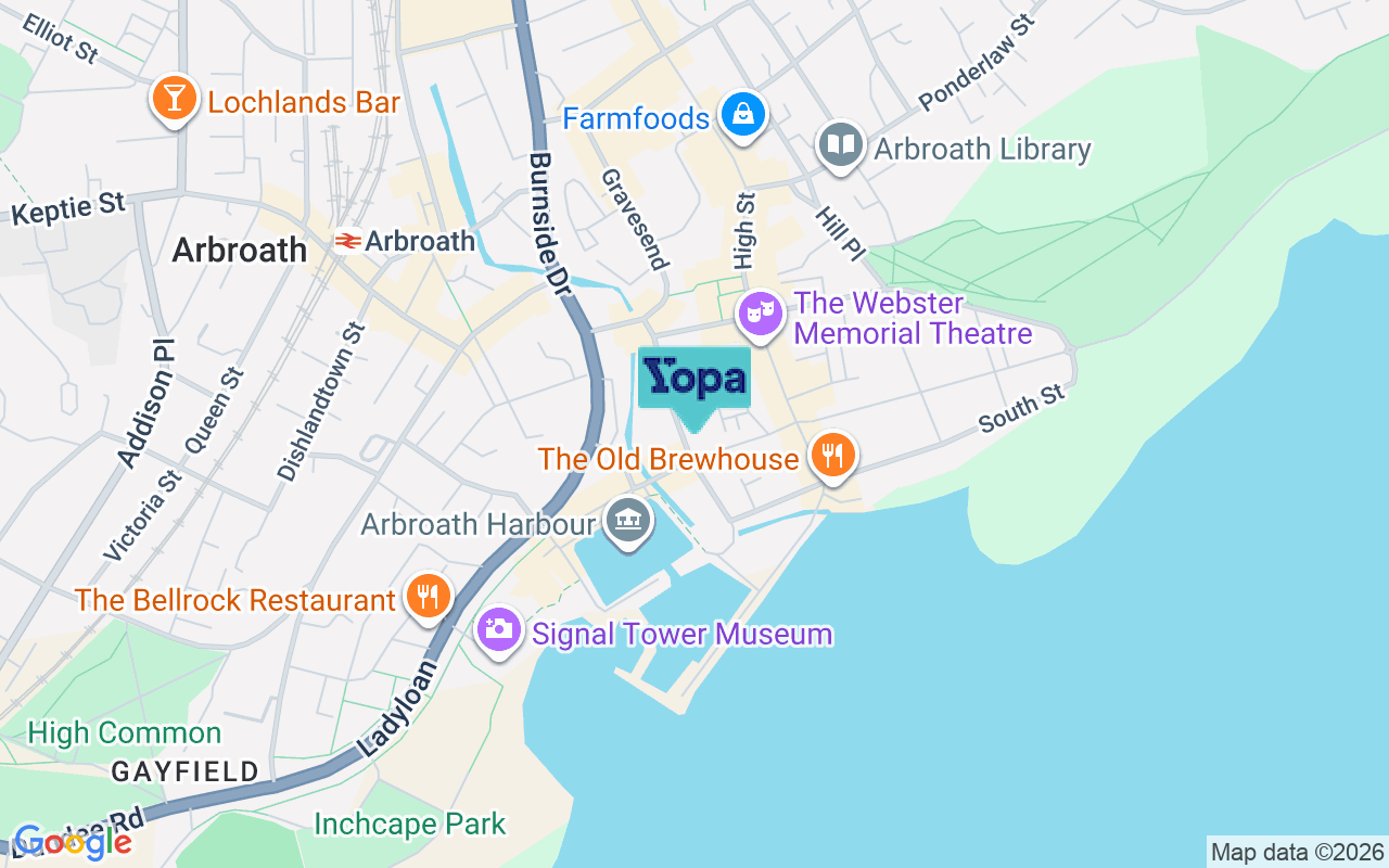 Map showing the location of DD11 1AS