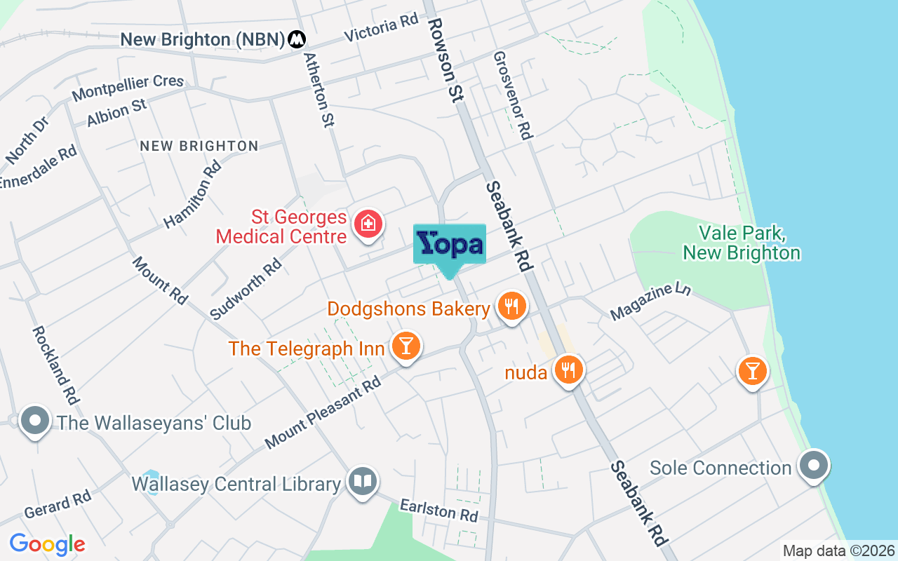 Map showing the location of CH45 5AR