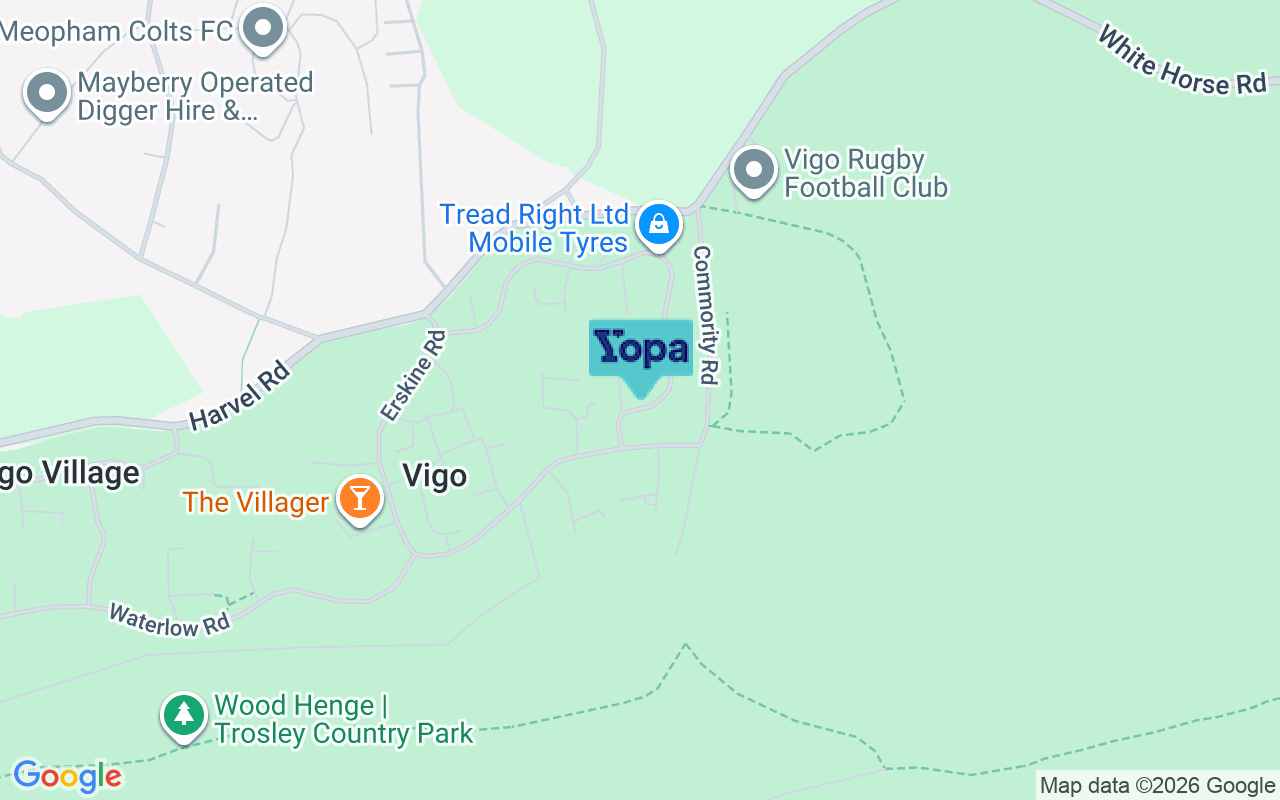 Map showing the location of DA13 0RR