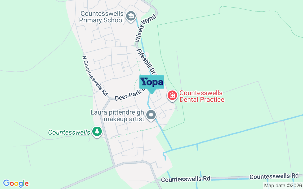 Map showing the location of AB15 8HW