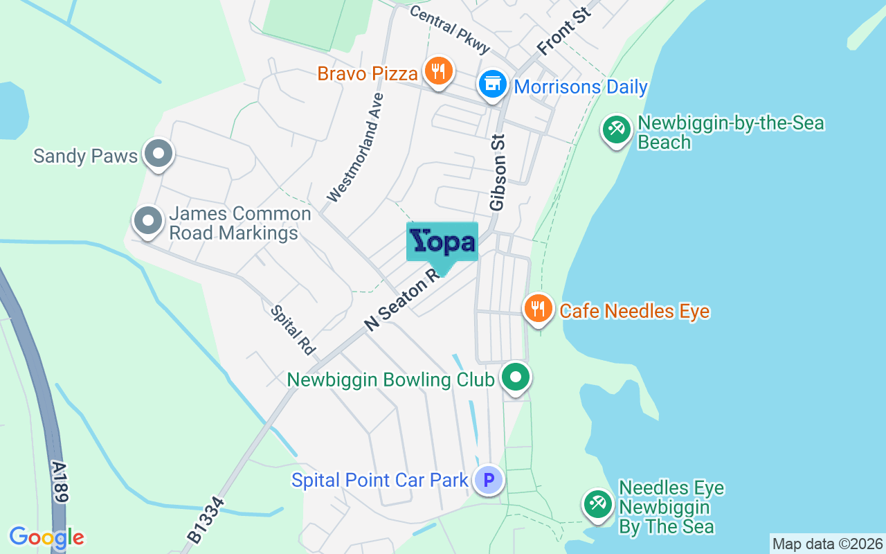 Map showing the location of NE64 6XR