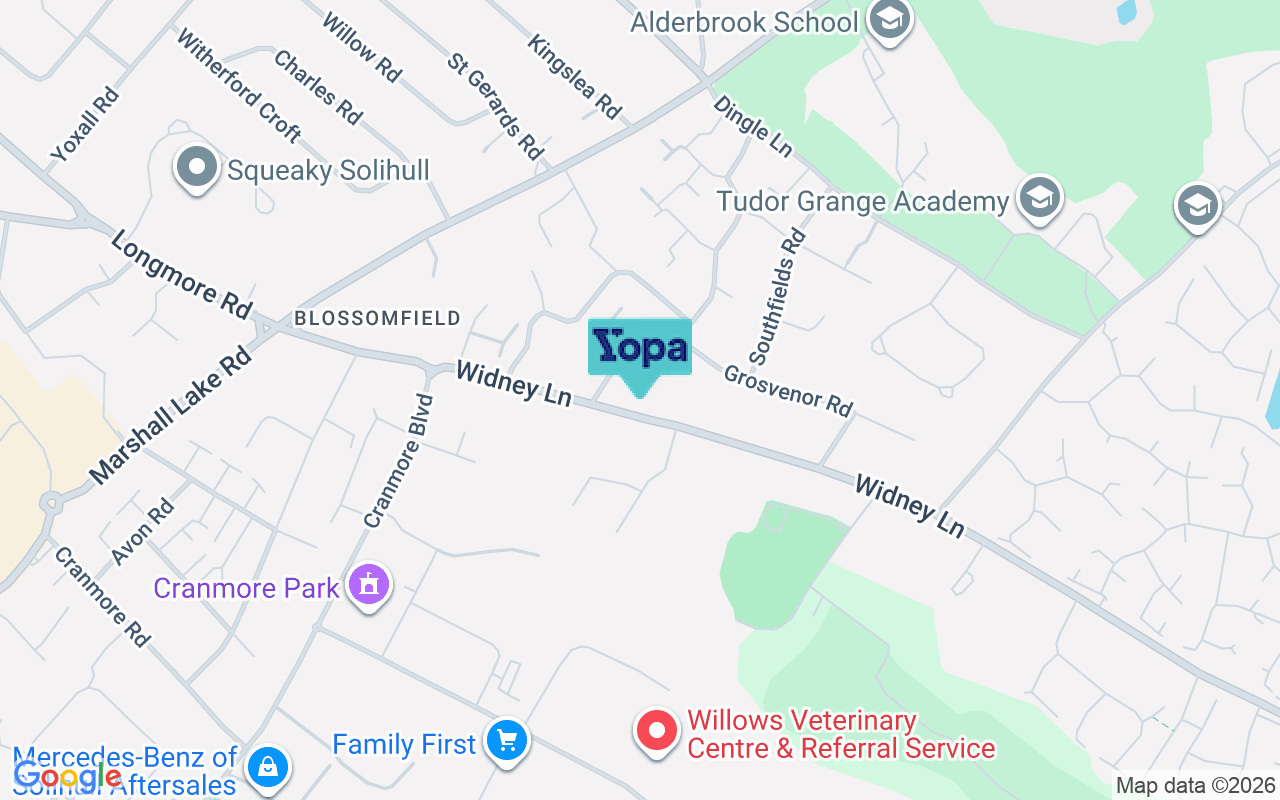 Map showing the location of B91 3LJ