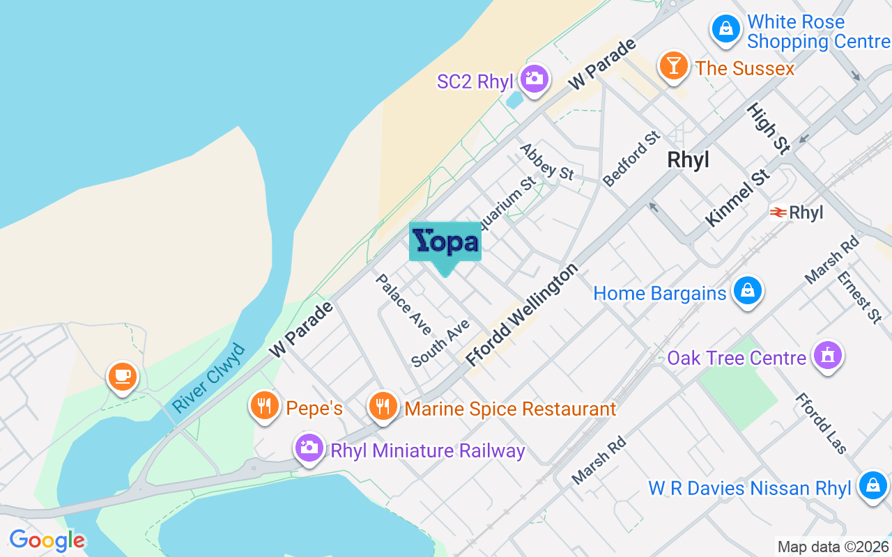 Map showing the location of LL18 1RF