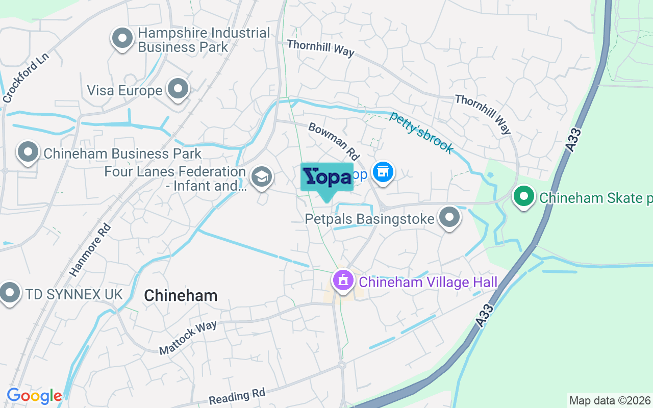 Map showing the location of RG24 8EX
