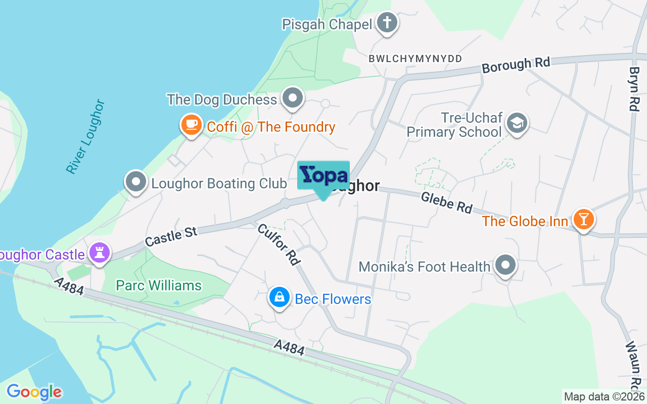 Map showing the location of SA4 6SJ