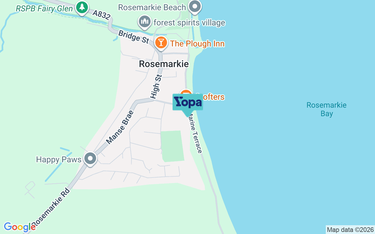 Map showing the location of IV10 8UL