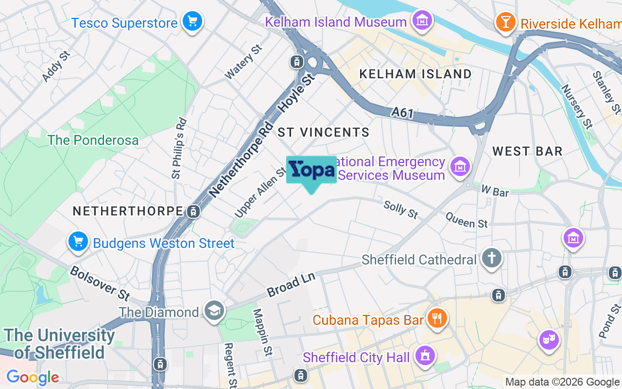 Map showing the location of S3 7GJ