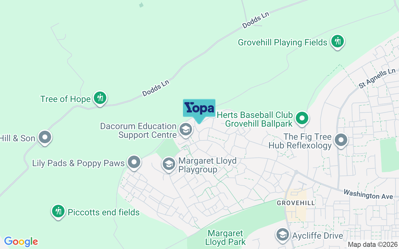 Map showing the location of HP2 6NA