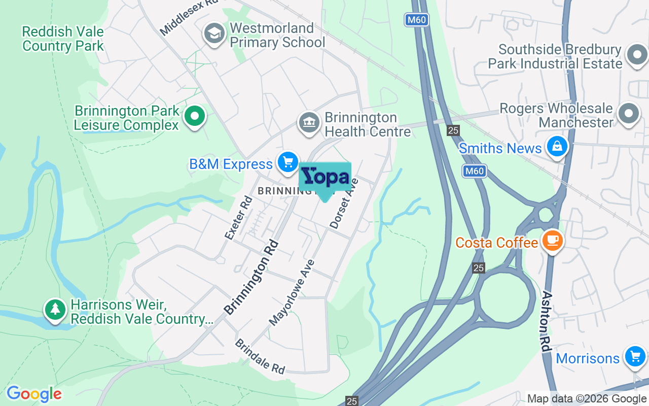 Map showing the location of SK5 8DT