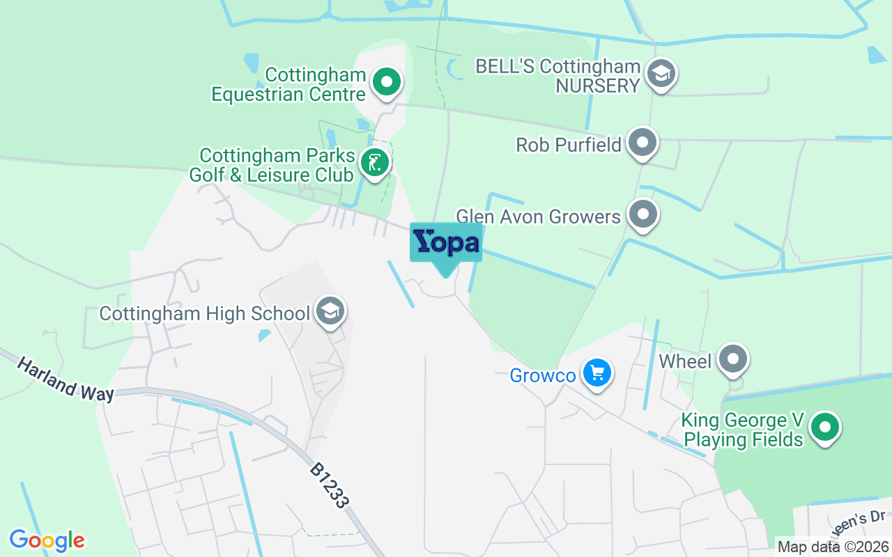 Map showing the location of HU16 5ST