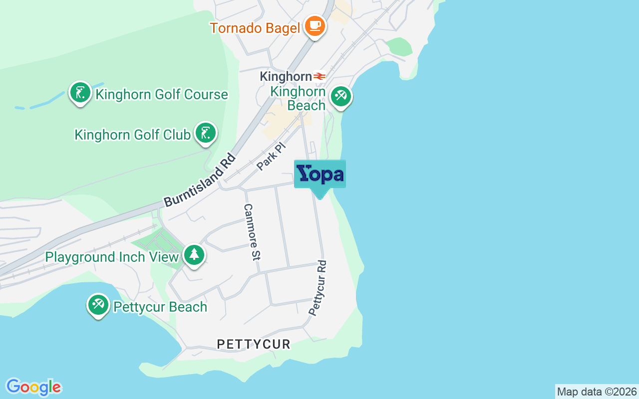Map showing the location of KY3 9RN