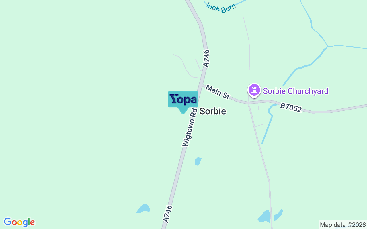 Map showing the location of DG8 8EL