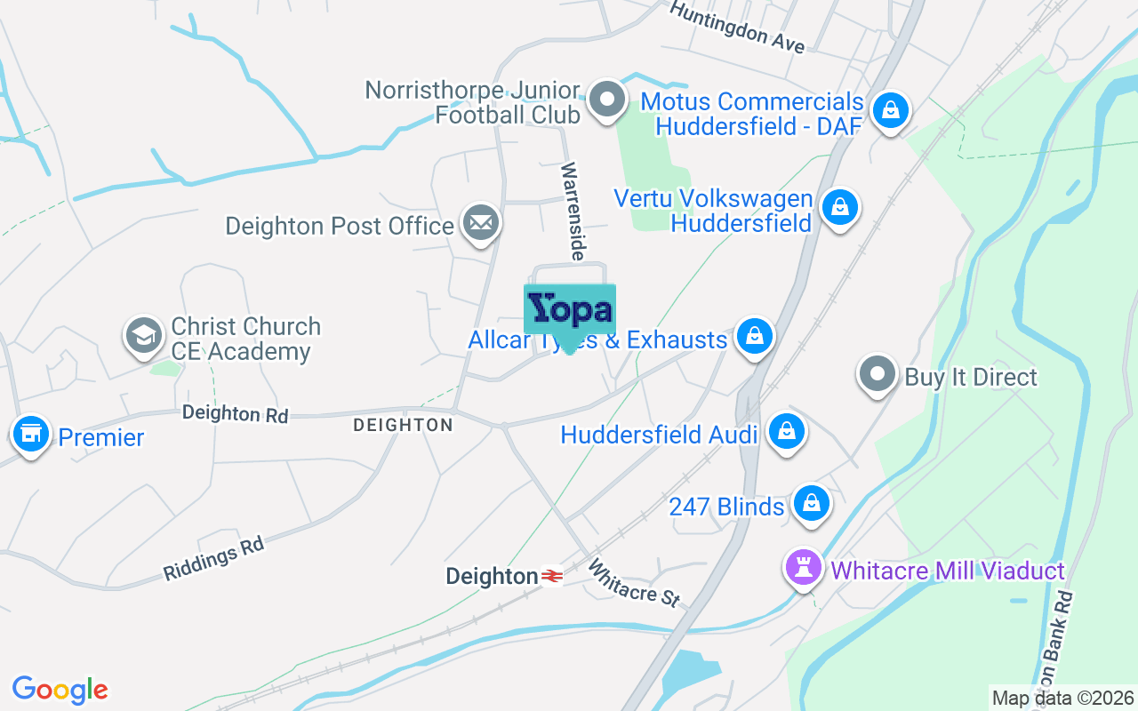 Map showing the location of HD2 1LN