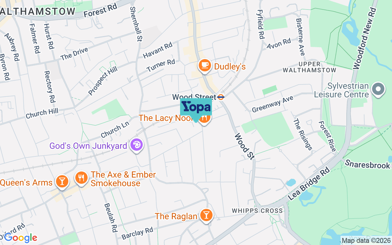 Map showing the location of E17 9EX