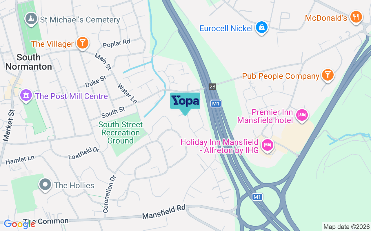 Map showing the location of DE55 2FZ