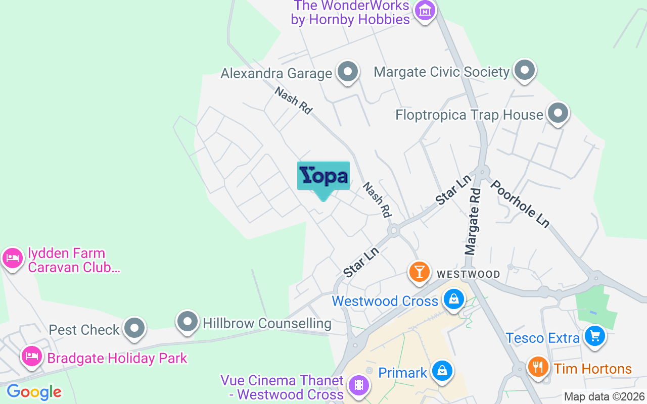Map showing the location of CT9 4GL