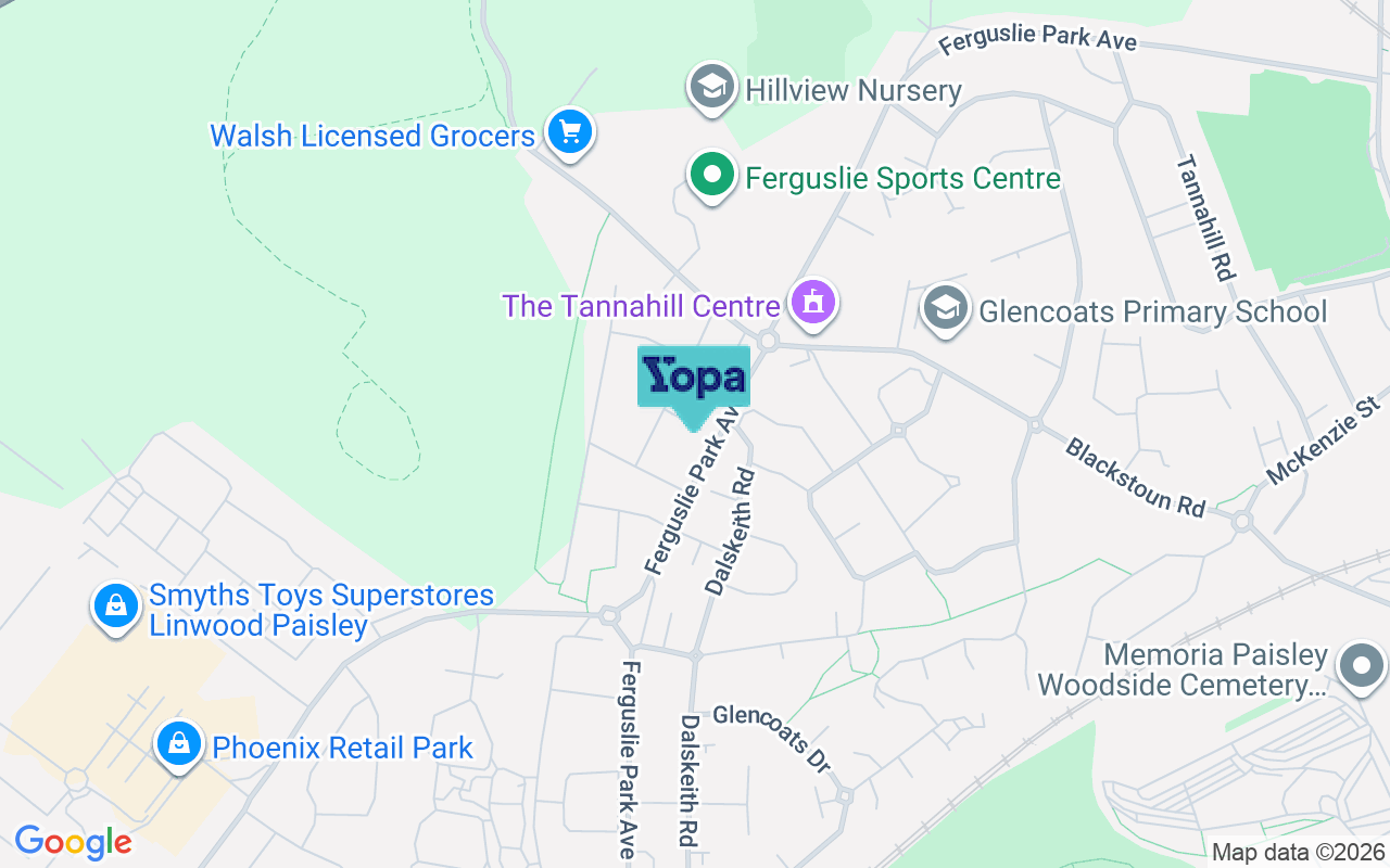 Map showing the location of PA3 1EB