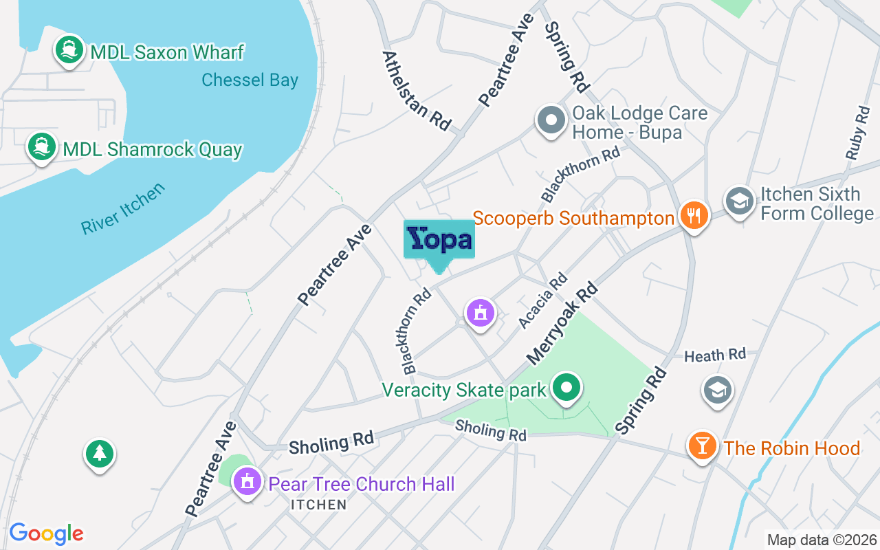 Map showing the location of SO19 7LQ