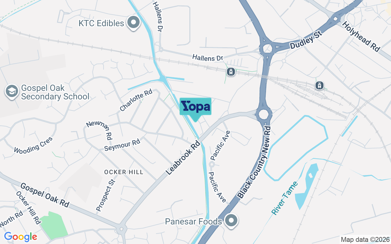 Map showing the location of WS10 7EL