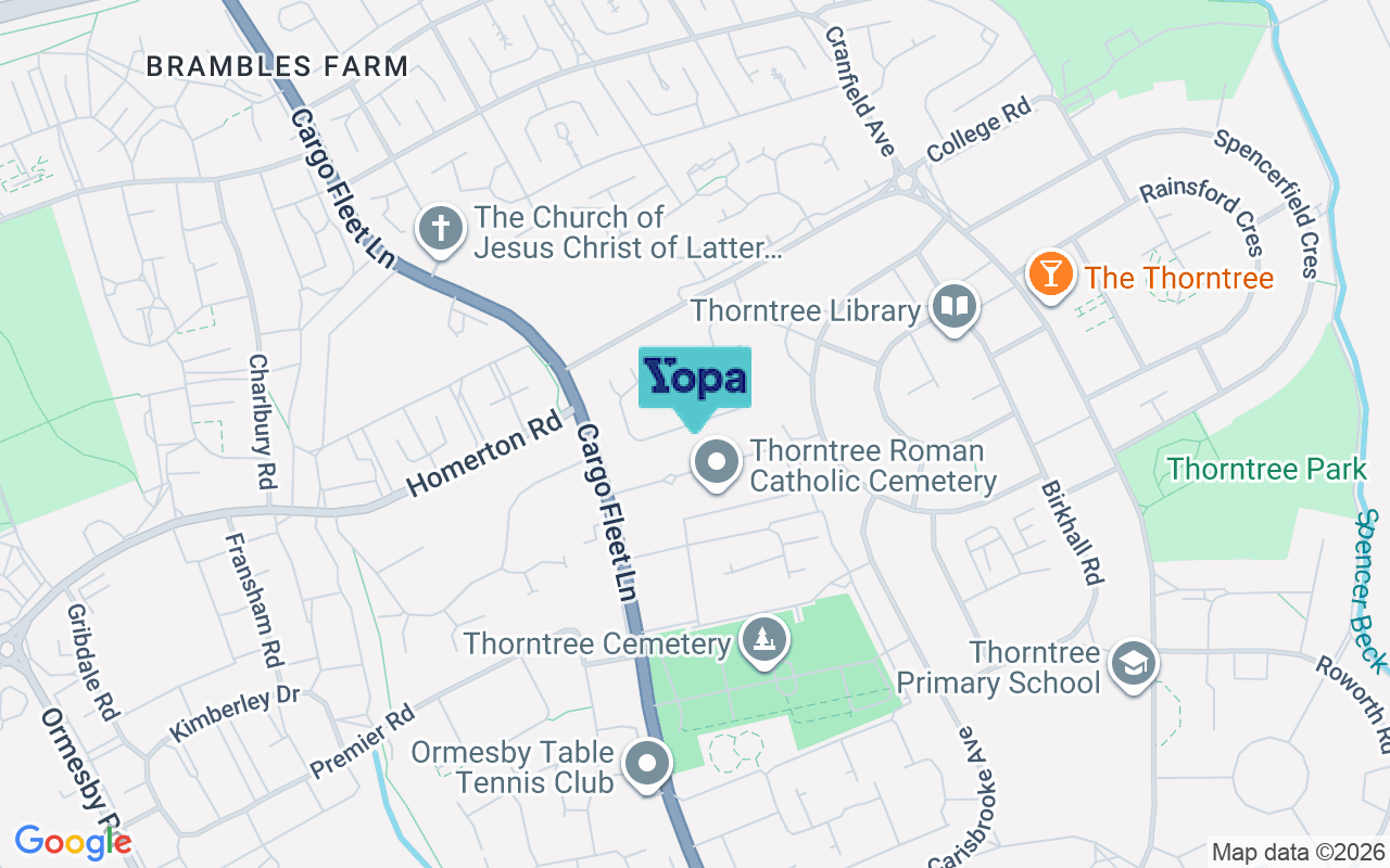 Map showing the location of TS3 9EX