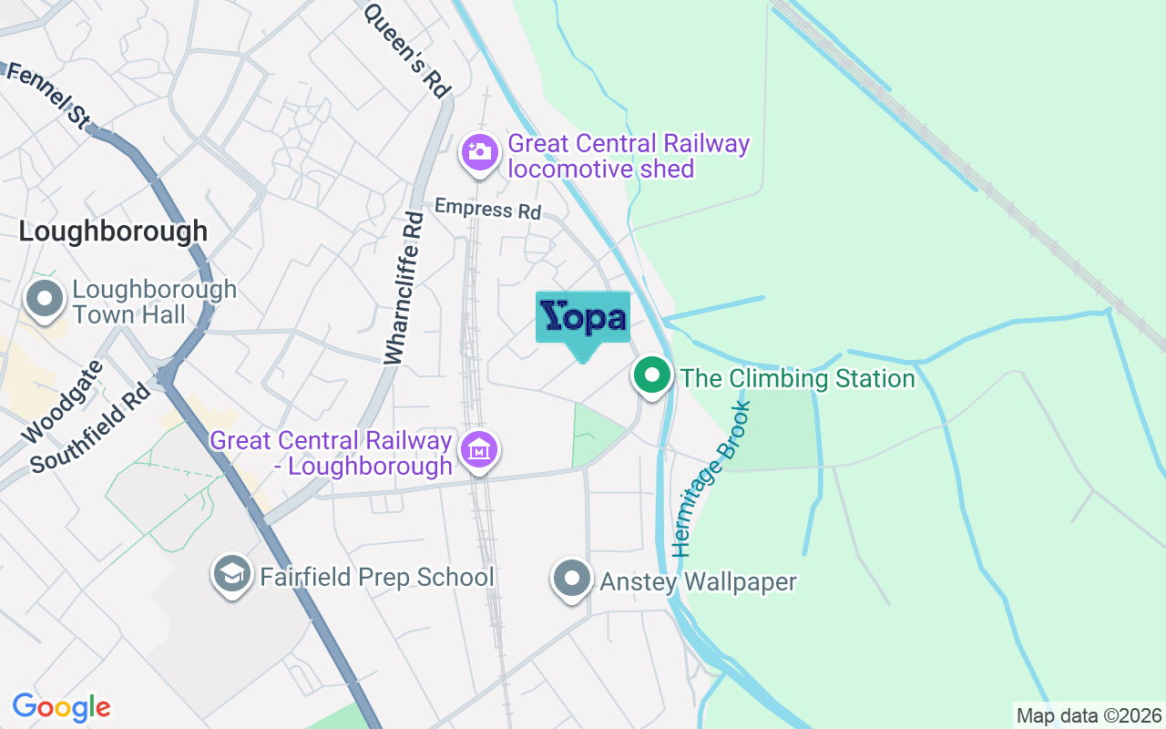 Map showing the location of LE11 1RX