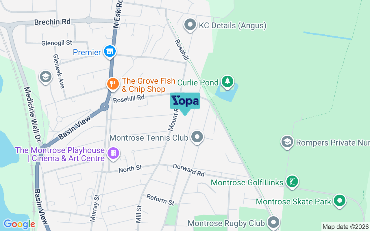 Map showing the location of DD10 8RU