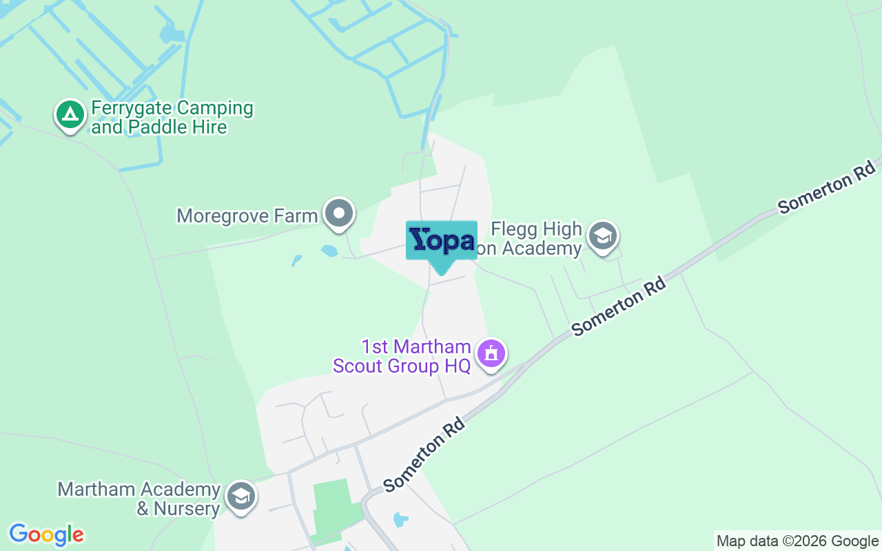 Map showing the location of NR29 4PZ