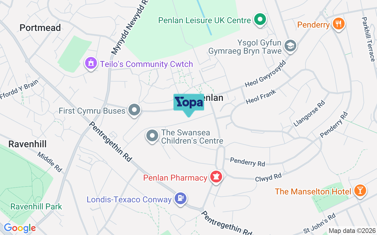 Map showing the location of SA5 8AF