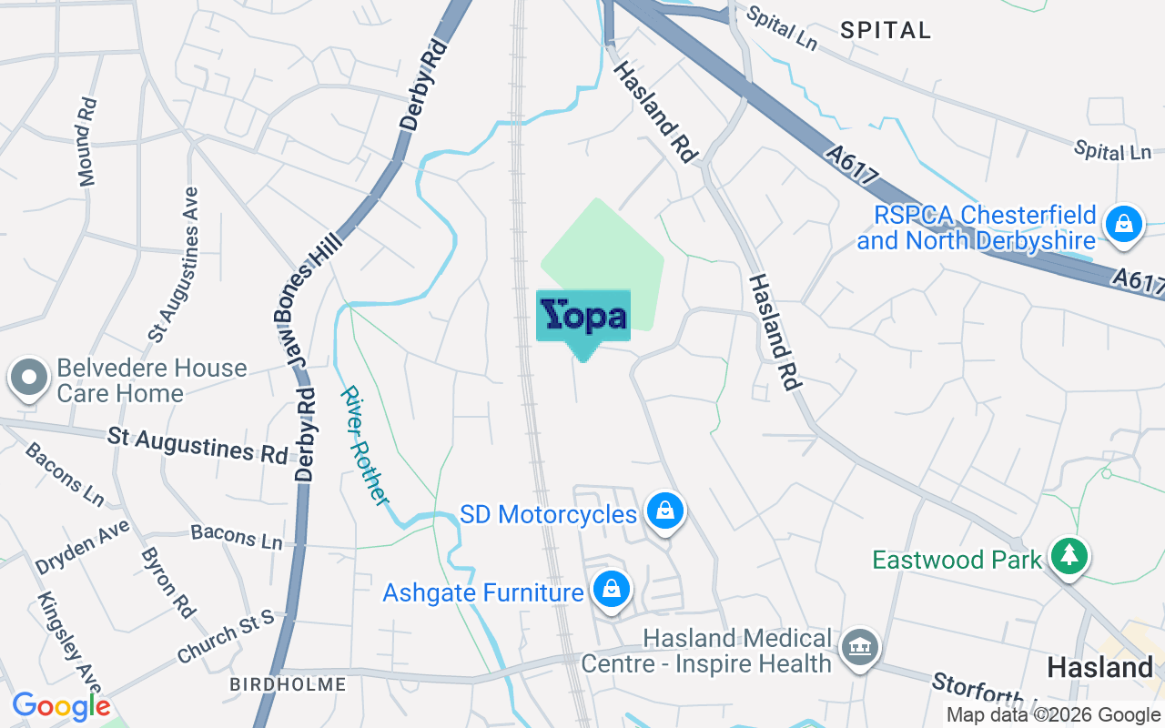 Map showing the location of S41 0RL