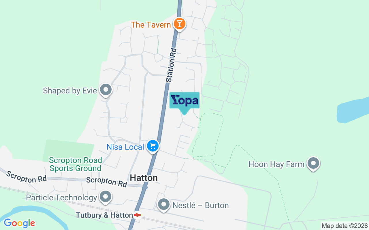 Map showing the location of DE65 5HL