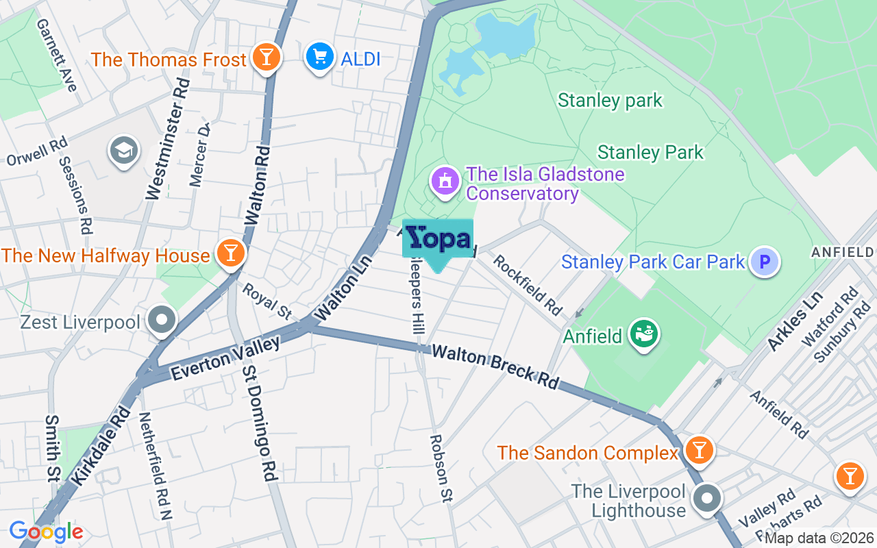 Map showing the location of L4 0RH