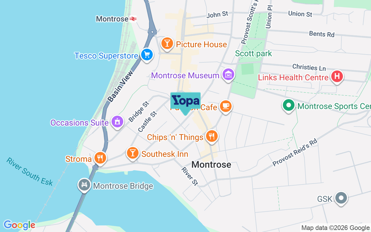 Map showing the location of DD10 8AR
